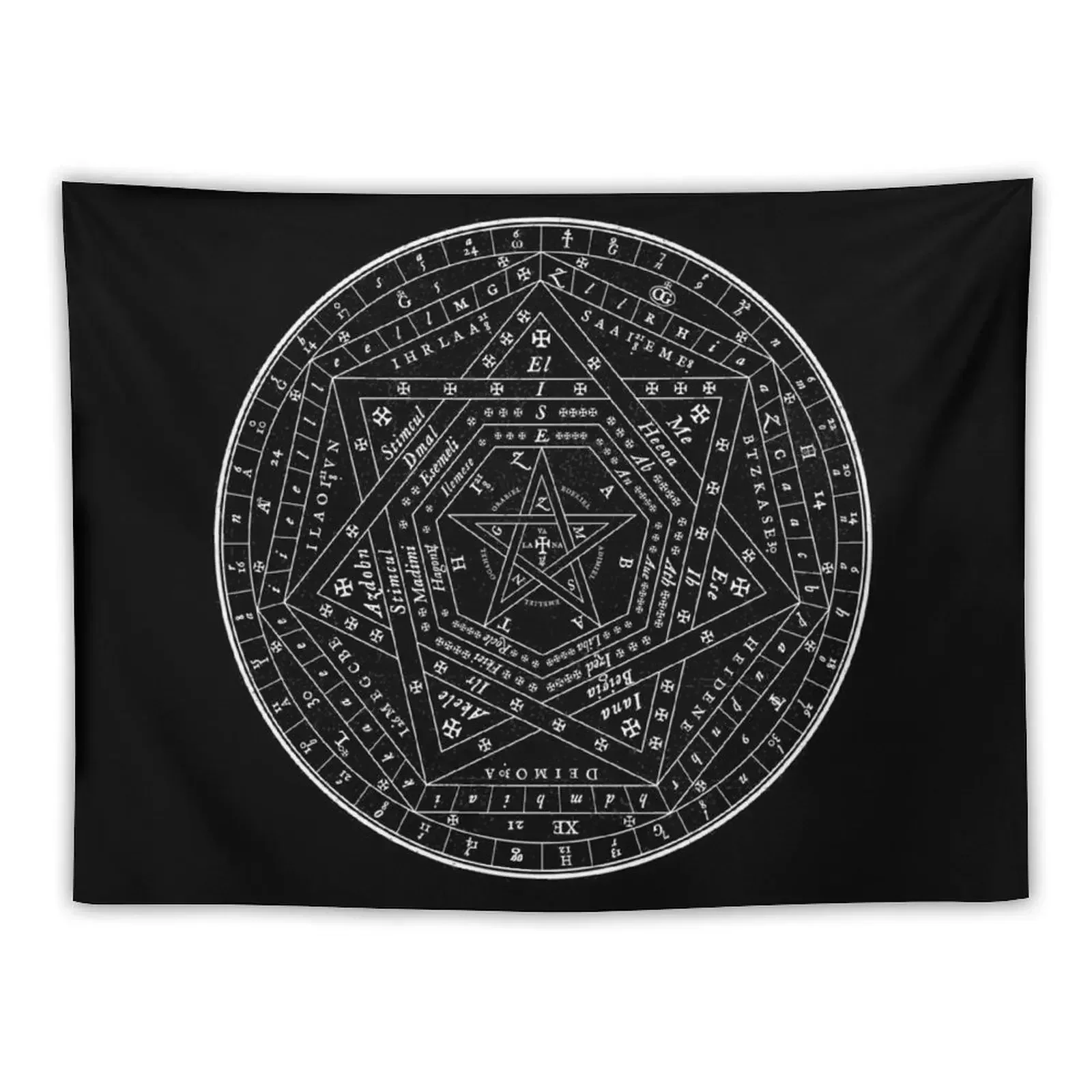 Sigillum Dei Aemeth Occult Pagan Sigil Tapestry Anime Decor Room Decorations Aesthetic Decoration Room Tapestry