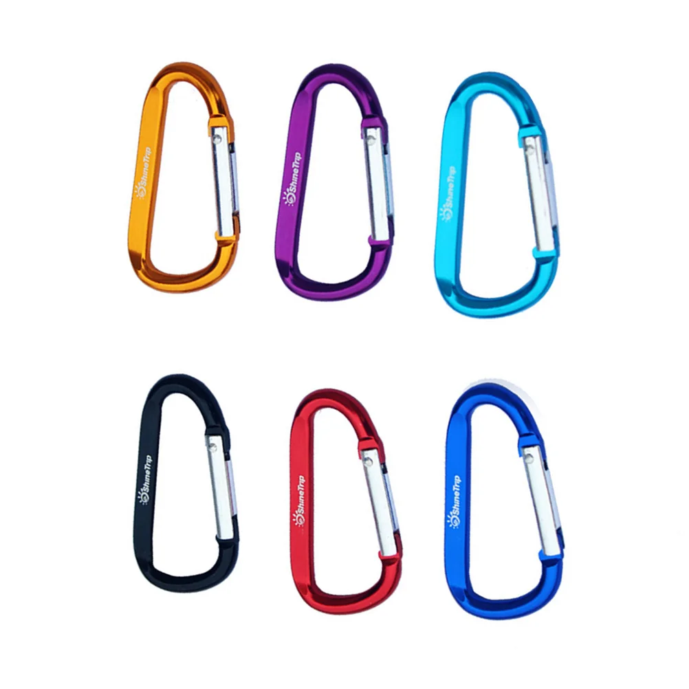 

12 Pcs Heavy Duty Carabiner Keychain Aluminum Alloy Camping Clip Climbing Hammock