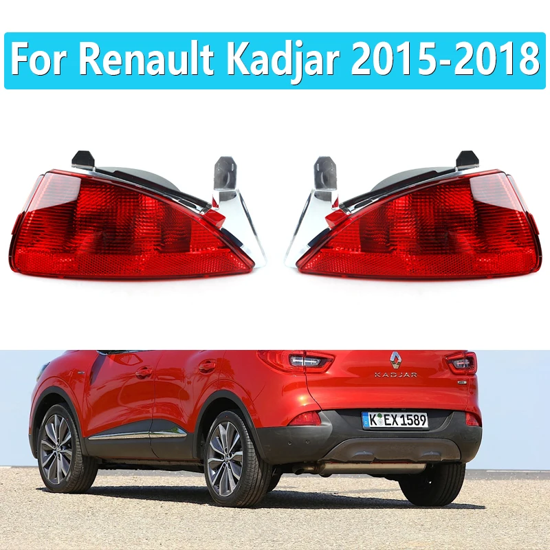 For Renault Kadjar 2015 2016 2017 2018 Car Rear Bumper Fog Light Tail Brake Light Stop Warning Lamp