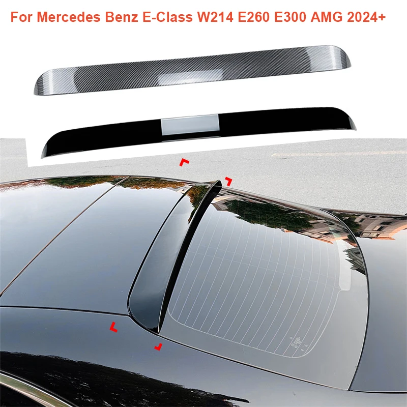 

Gloss For Mercedes Benz E-Class W214 E260 E300 AMG 2024+ Rear Trunk Roof Lid Spoiler Wing Tail Tailgate Splitter Lip Spoilers