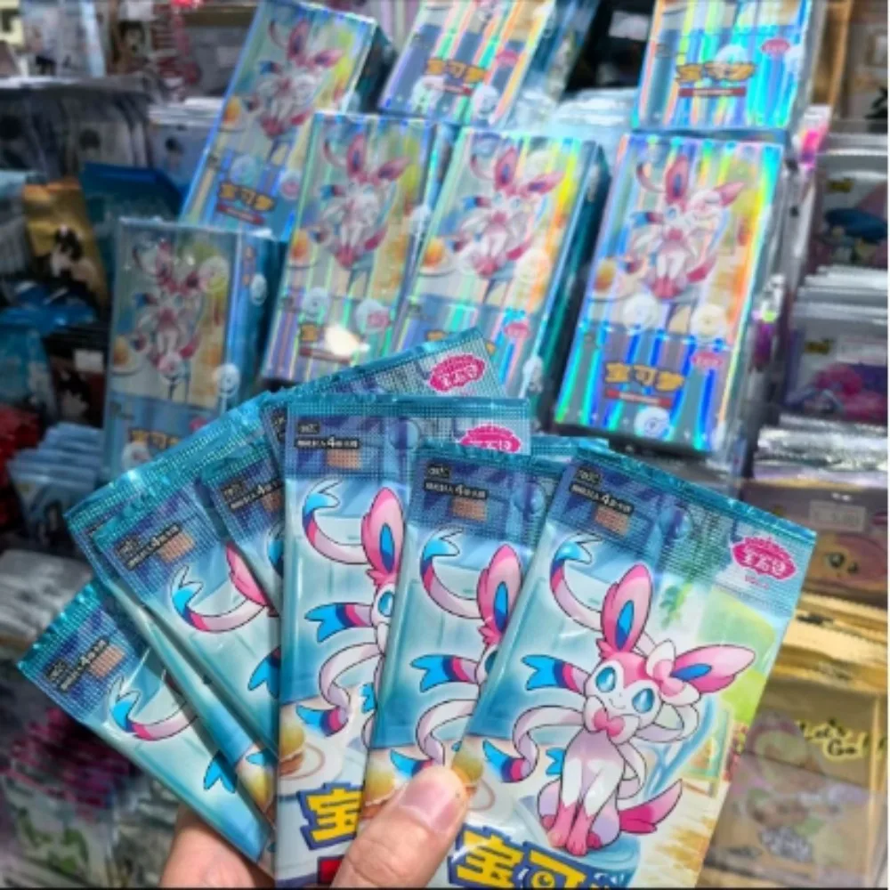 100% original pokemon gem pacote vol1 2 3 cartões escarlate e violeta simplificado chinês ptcg negociação anime cartão brinquedo presentes colecionáveis