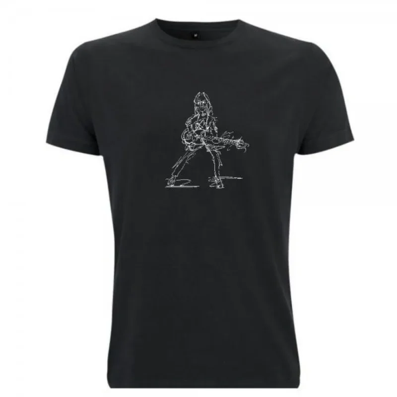 252 92_Geddy_Lee_–_Rush تي شيرت بنمط مرسومة يدويًا على الطراز الهزلي لكل من الرجال والنساء في الصيف #2