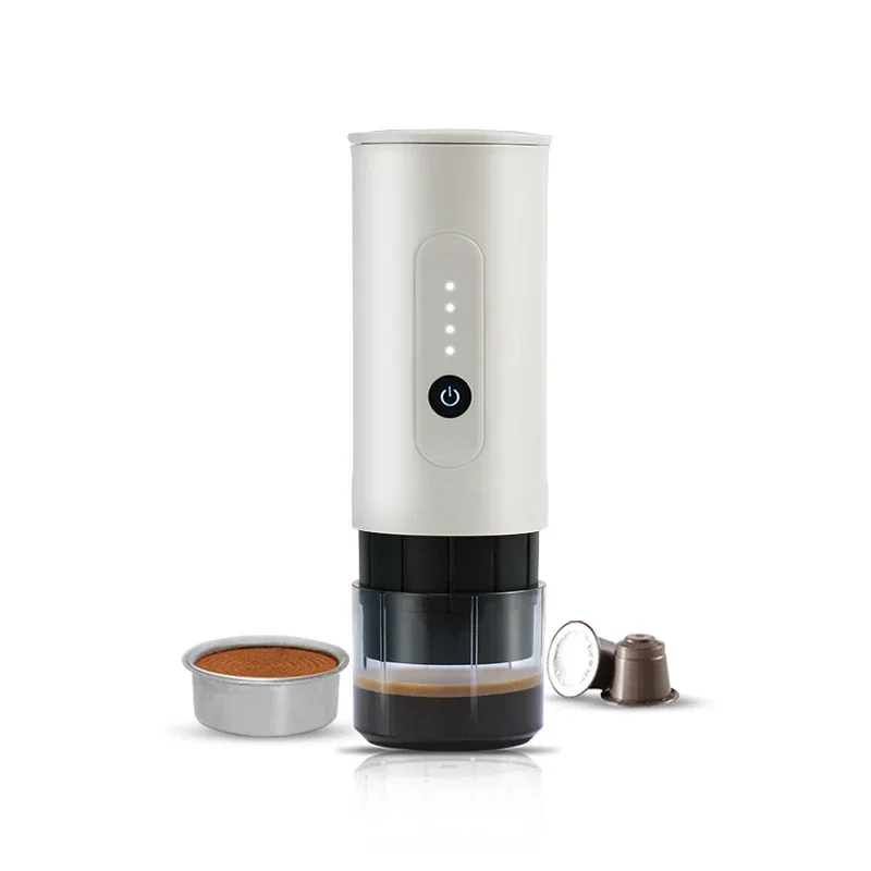 Portable outdoor espresso machine, handheld electric coffee powder capsule dual-purpose travel car charging