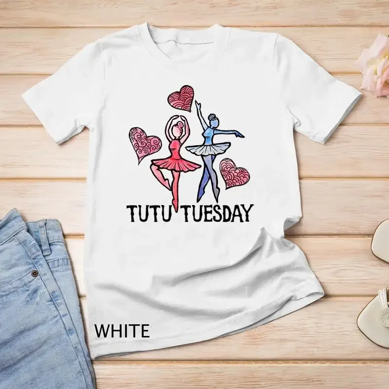 Tutu Tuesday t shirt ballet class tee shirts cute ballerinas Unisex T shirt