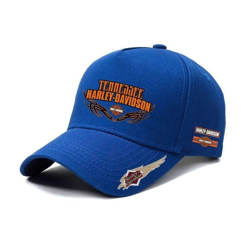 For Harley Davidson PA1250 Softail Sportster VRSC X48 Outdoor Sunscreen Motorcycle Fashion Logo Cotton Adjustable Baseball Hat view 5