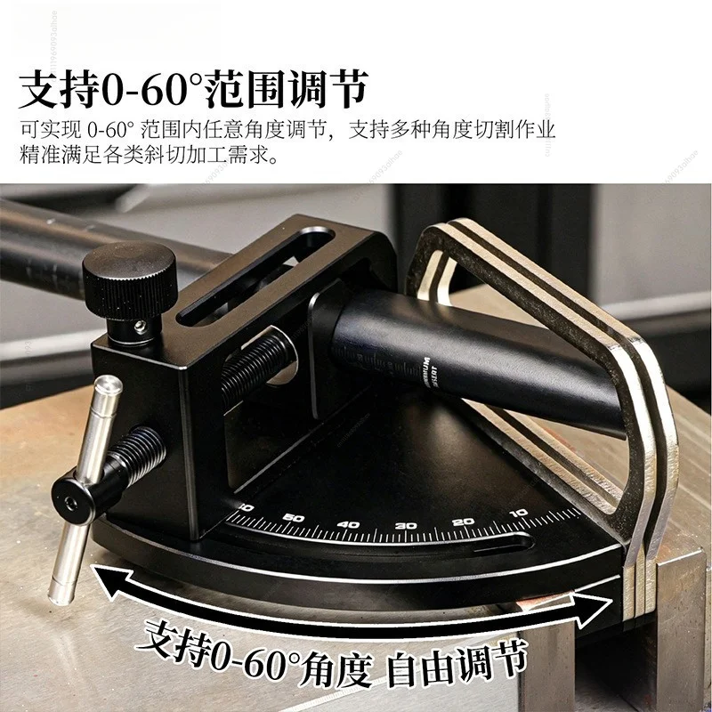 Bicycle Tube Cutting Guide Angle Saw Locator, Clamping Fixing Tool for Special Shape Head Tube Cutting & Maintenance