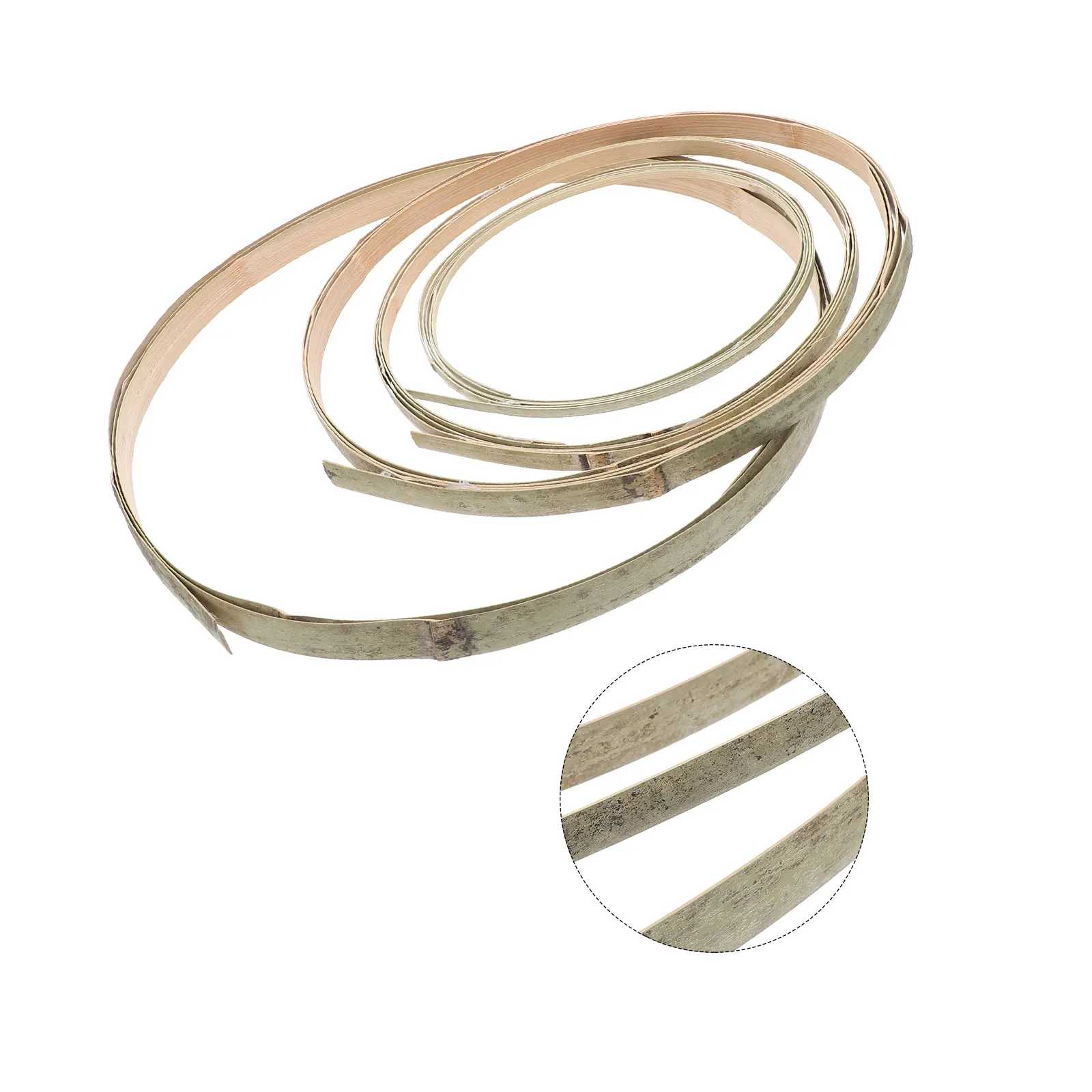 

4Pcs Bamboo Weaving Strips Flat Wide Rattan Cane for Wicker Chair Restoration Basket Making Furniture Repair Rattan Weaving Roll