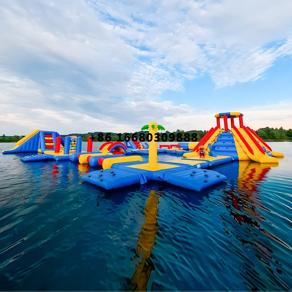 customized inflatable water park ,inflatable floating park, aqua water park ,inflatable water obstacle recreation equipment