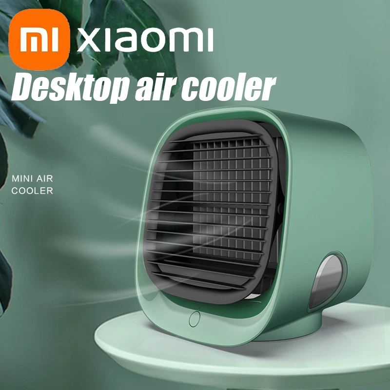 Xiaomi Air Cooler Fan Portable Air Conditioner with Night Light Desktop Multi Function Water Cooling Humidifier Purifier Home