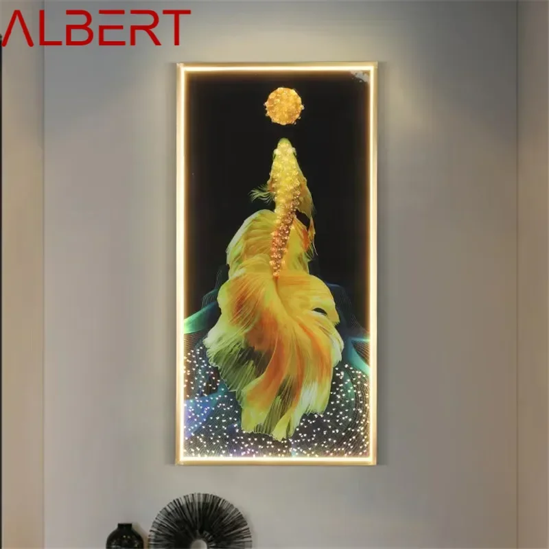 ALBERT Picture Wall Lamps Modern Creative Sconces Lighting Fish LED para decoração de casa