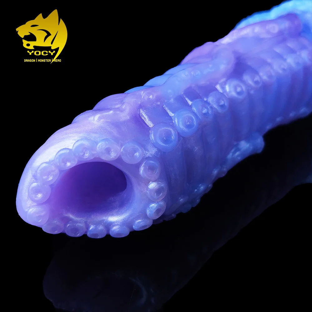 YOCY tentakel Anal Plug oviposer silikon fantasi Lay telur Dildo mainan untuk wanita pria Masturbator telur bersinar DIY