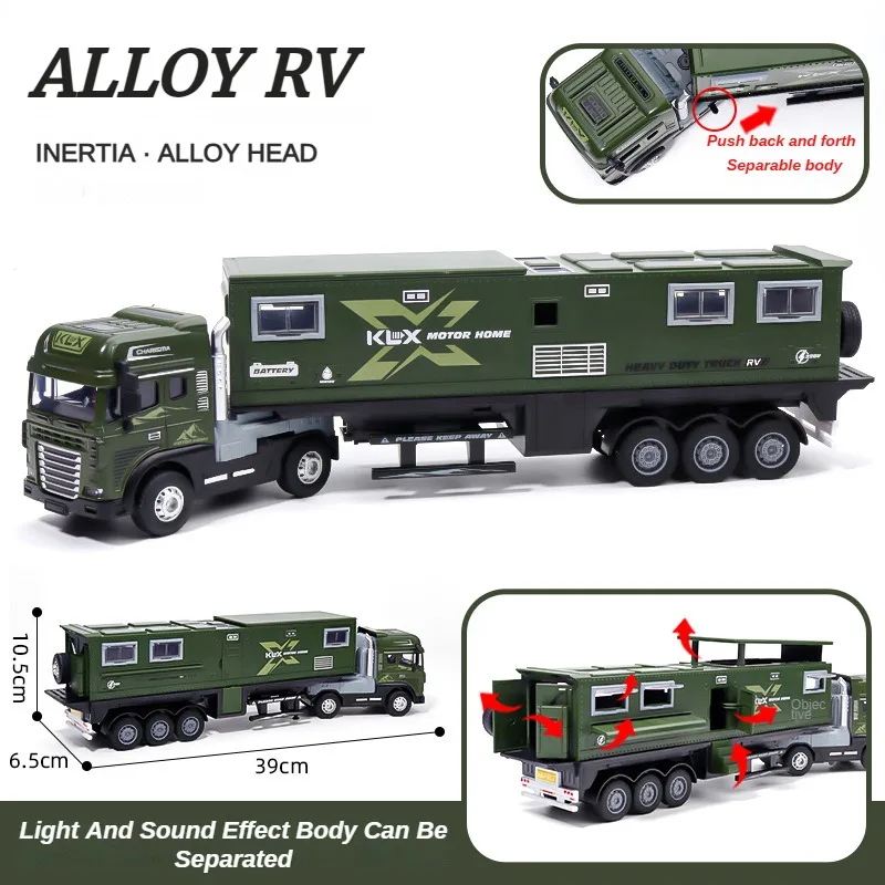 2025 Hot 39cm Car Model Toys for Children Kids Games Boys Motor Home Christmas Train Alloy Cars At Scale Girl Gifts with Light