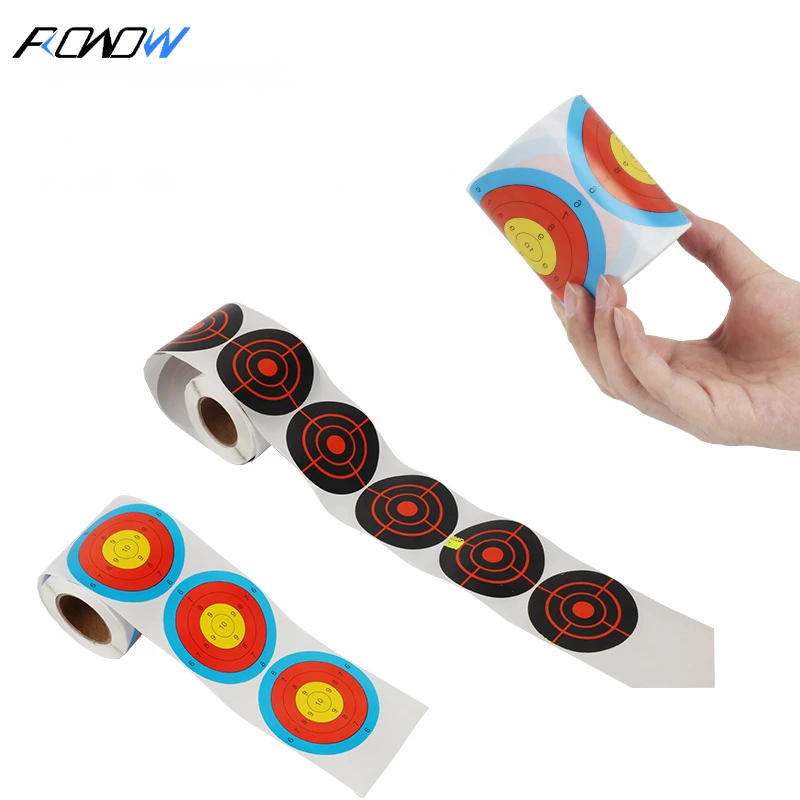 Self-adhesive Target Paper Bow and Arrow Archery Shooting Sports Equipment Outdoor Archery Hall Indoor Splash Effect 200PCS