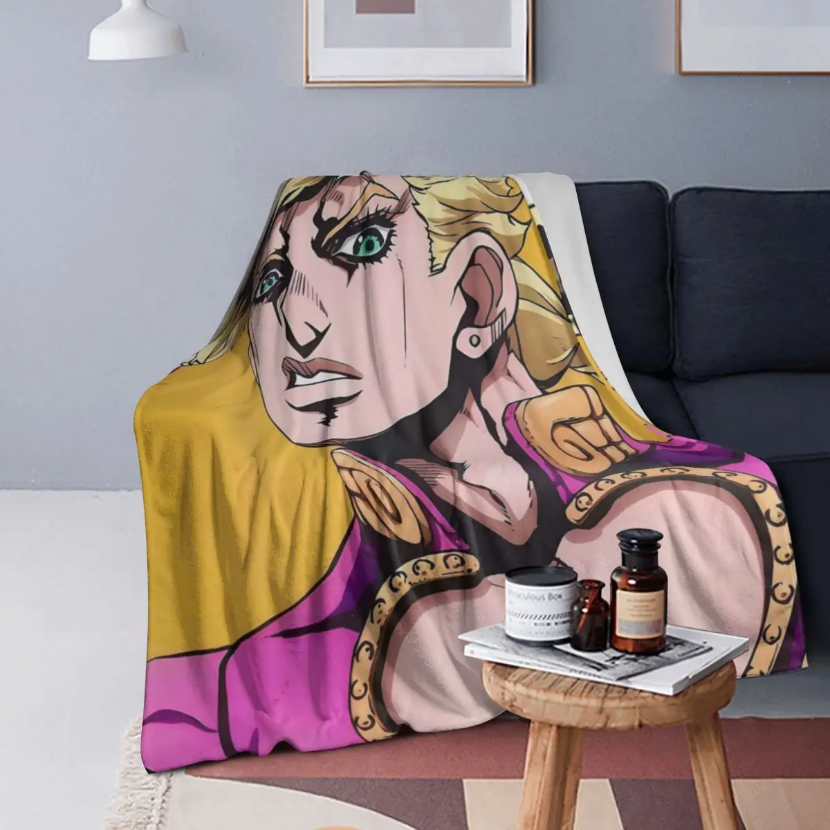 

Одеяла в стиле аниме JOJO HD ART, мягкое теплое фланелевое одеяло, плюшевое одеяло для кровати, гостиной, пикника, путешествия, домашнего дивана