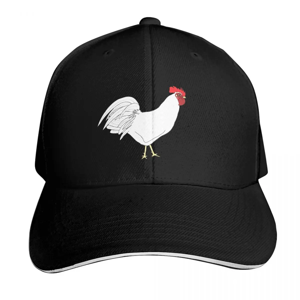 Gorra de béisbol protectora White Leghorn Chiqen para hombre, marca The Sun, gorra de hombre, sombrero de talla grande, gorras divertidas, gorras de béisbol para hombre y mujer