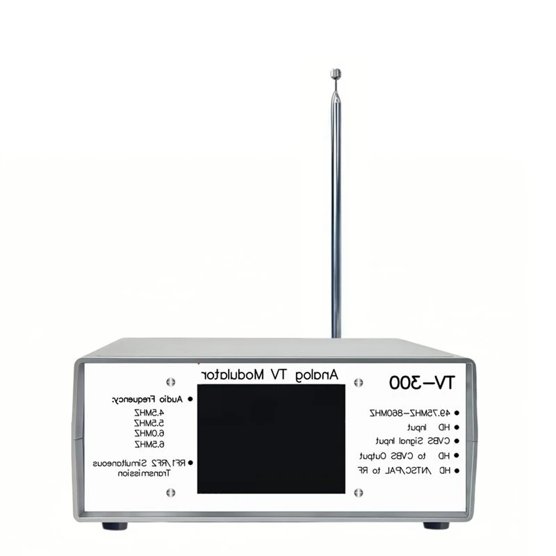 L73A 2026-TV300 Analog TV Modulator 2CH Analog TV Modulator Dual Channel Analog TV Audio And Video Wireless Transmitter US Plug