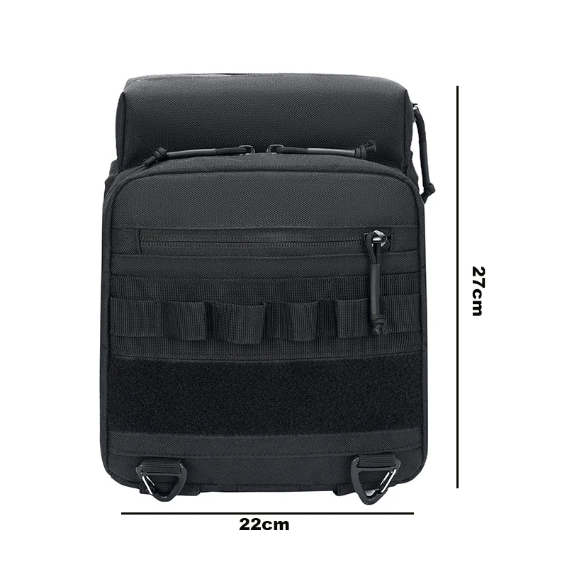 CAMPINGMOON BK-PL Multifunktionale Auto-Kopfstützen-Aufbewahrungstasche mit integriertem Organizer und Brillentasche, universelle Rücksitztasche für das Auto – Detail 6