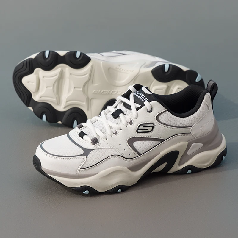 Zapatillas Skechers para hombre D'Lites Trendy Fashion Dad Shoes Panda Shoes Zapatos casuales acolchados 232491-Lgmt