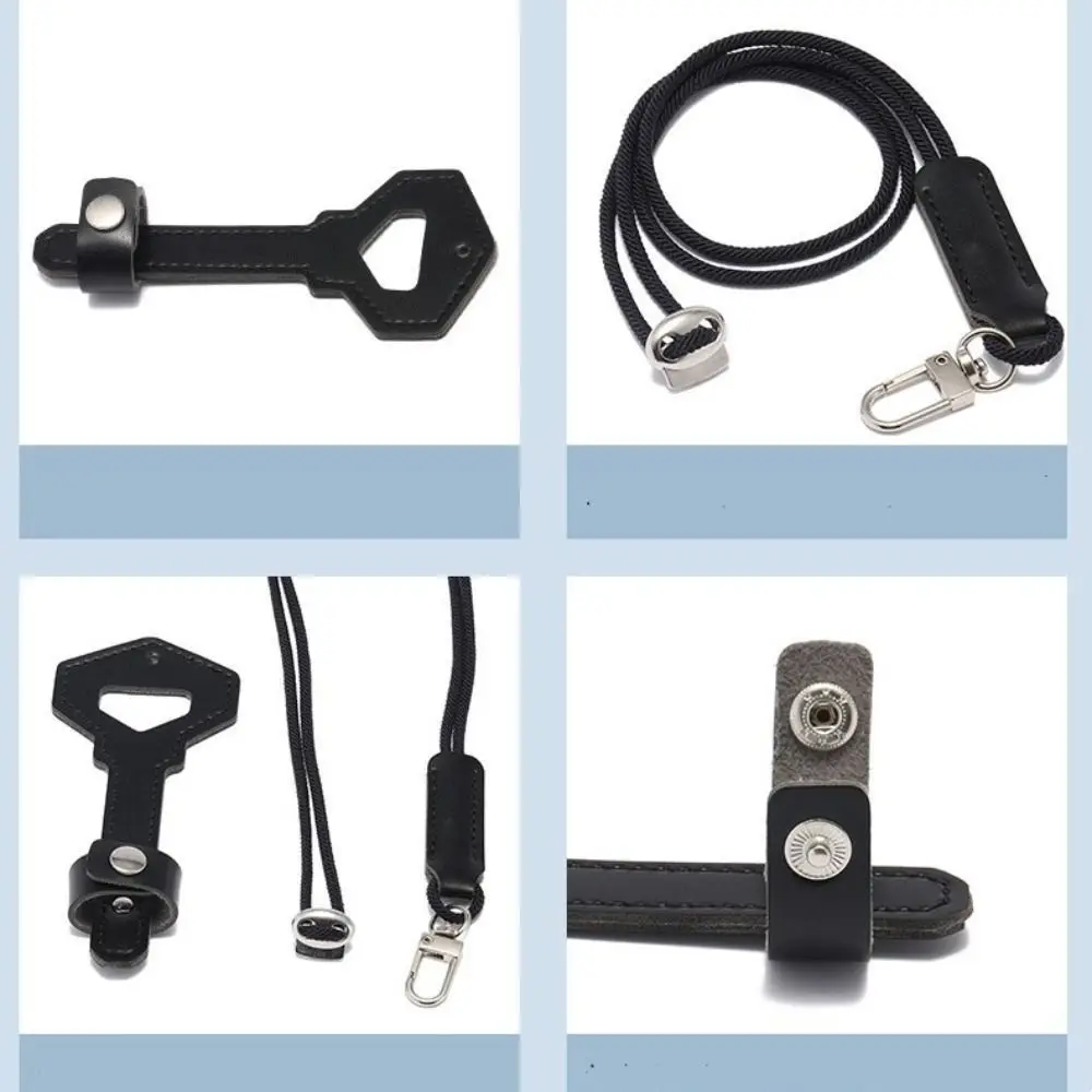 Neck Strap Rope Anti Fall Sunglasses Case Leather Glasses Clip Glasses Storage Case Glasses Lanyard Sunglasses Pouch