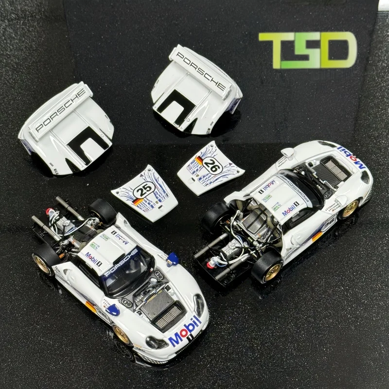 in-stock-1-64-911gt1-le-mans-1997-25-26-alloy-die-cast-miniature-replica-vehicle-model-adult-decorative-items-boys'-toys