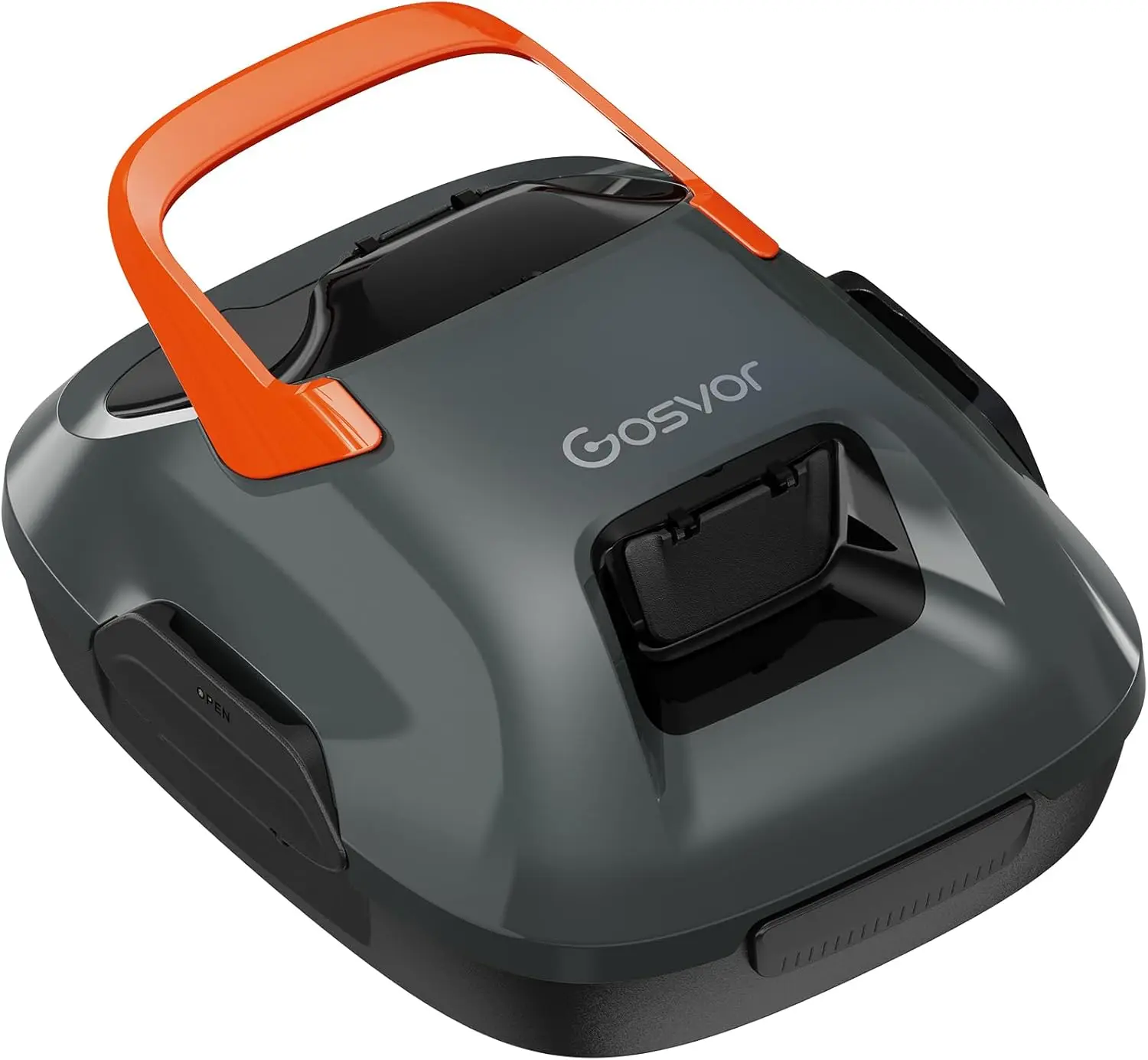 Robotic Pool Cleaner, Lasts 90 Min, Automatic Vacuum for Above-Ground Pools up to 860 Sq.ft, Portable, Self-Parking, Orange