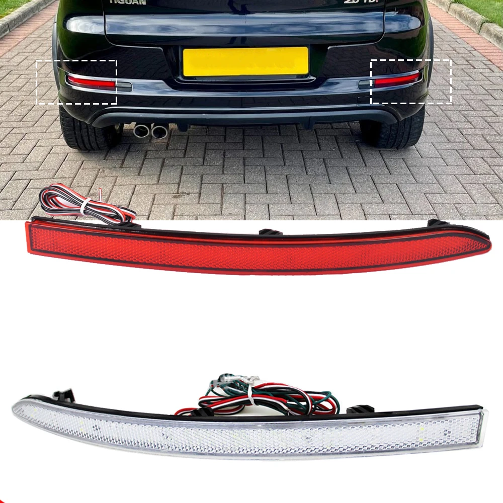 Auto Rear Taillight Brake Lamp LED Rear Bumper Reflector Light For Volkswagen Tiguan 2009 2010 2011 2012 2013 2014 2015 