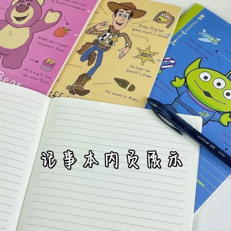 Disney Toy Story B5 Book Cute Cartoon 30Sheet Thicken Notepad Notebook Student Learning Korean Stationery School Supplies Gift