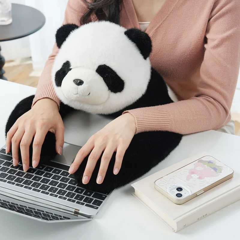 Peluche Animale a Braccio Lungo, Morbido e Peloso, Grande Panda di Peluche, Cuscino Decompressione