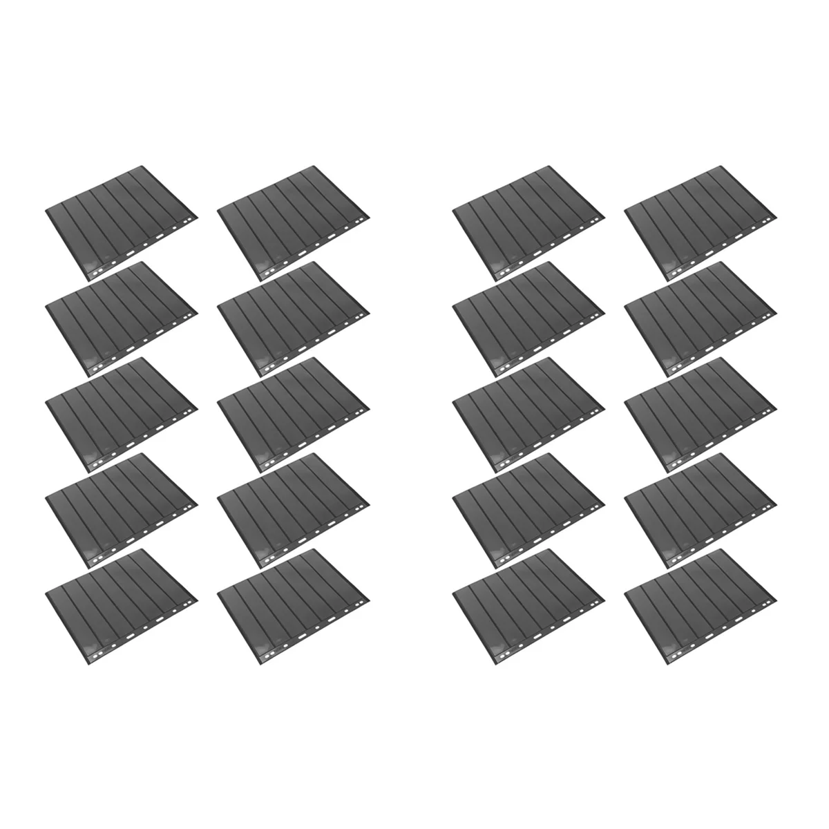 

B74A 20PCS Stamp Grid Stamp Page Stamp Holders of Stamp Album PVC Loose-Leaf Inners