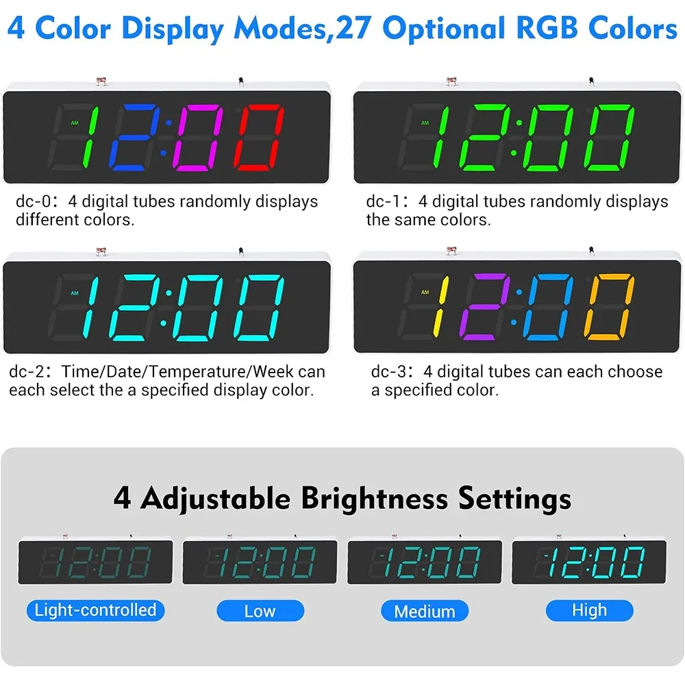 Elektroniczny zestaw zrób to sam cyfrowy kolorowy zestaw budzik LED RGB 4-cyfrowy trening z zegarem z datą i temperaturą