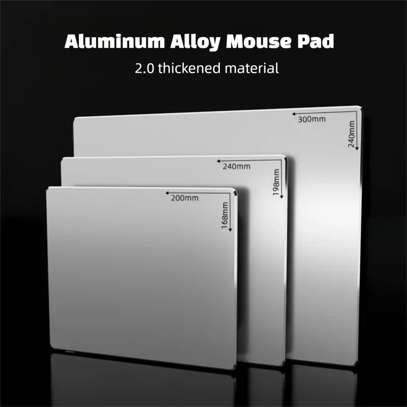 

Aluminium Alloy Waterproof Notebook Mouse Mouse Pad with Gaming Premium Non-Slip Light and Durable Pad Computer Accessories