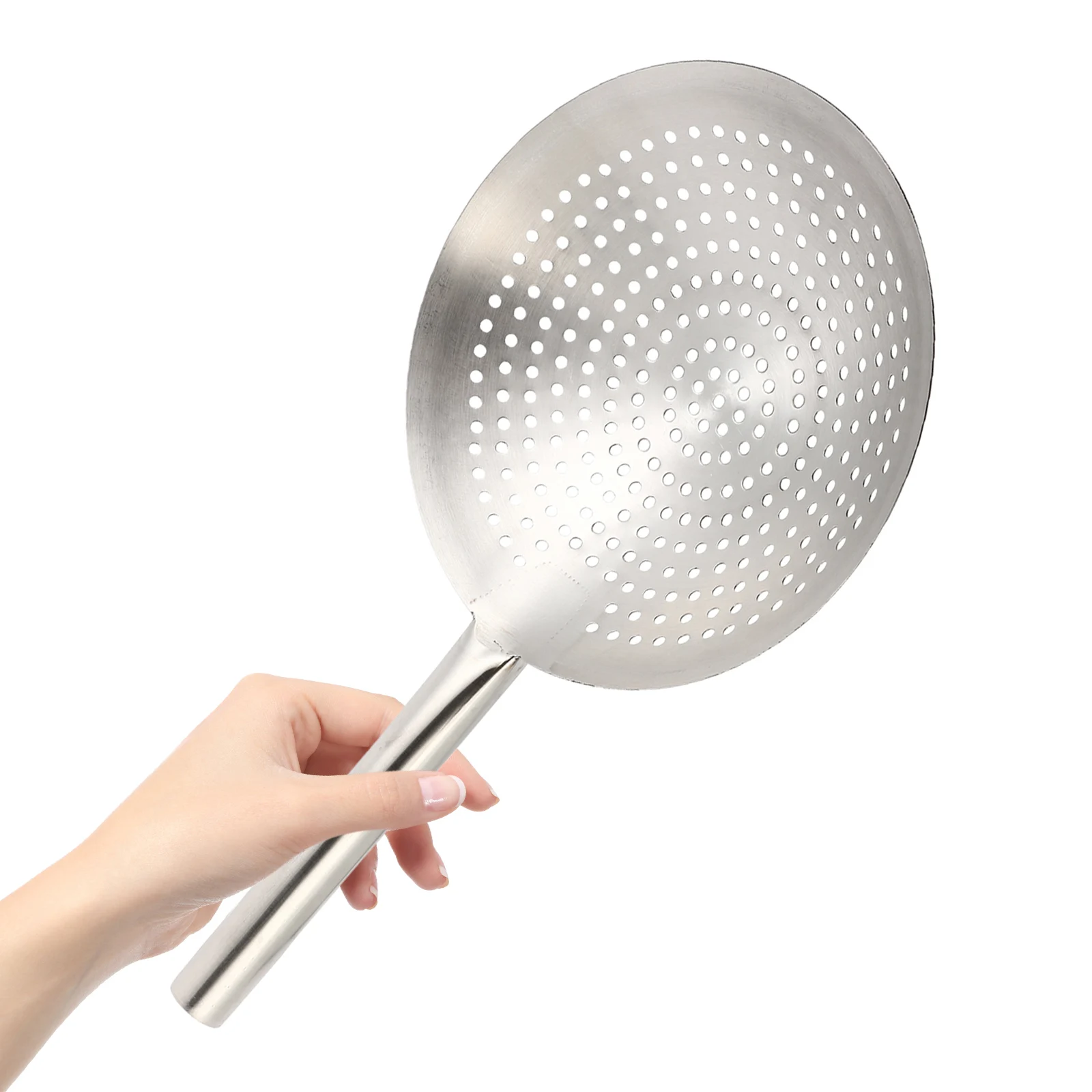 

Thickened Stainless Steel Slotted Spoon Skimmer For Fries Eggs Vegetables Strainer Kitchen Gadget Hot Pot Tool