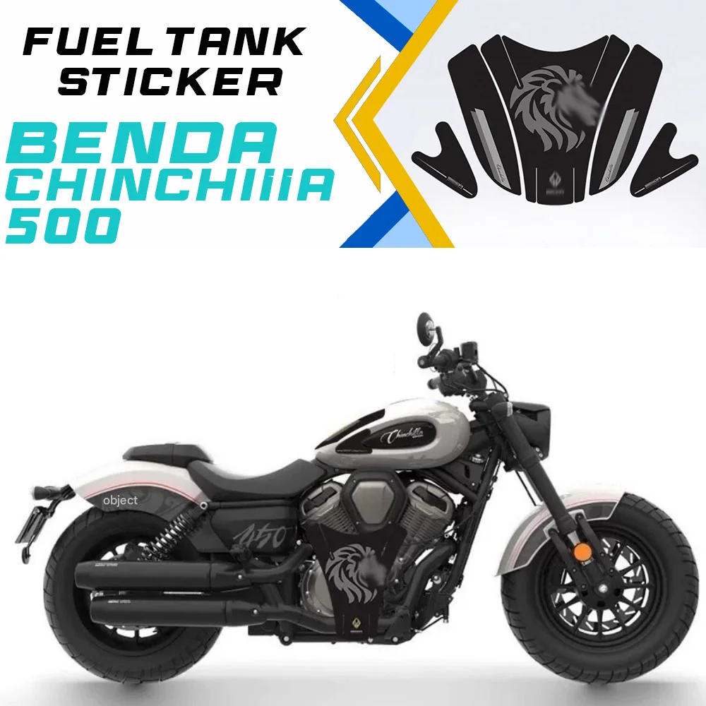 

BENDA ChinchiIIa500 Retro Anti-slip Anti-wear Fuel Tank Sticker Scratch-resistant Protective Decal Accessories Modification