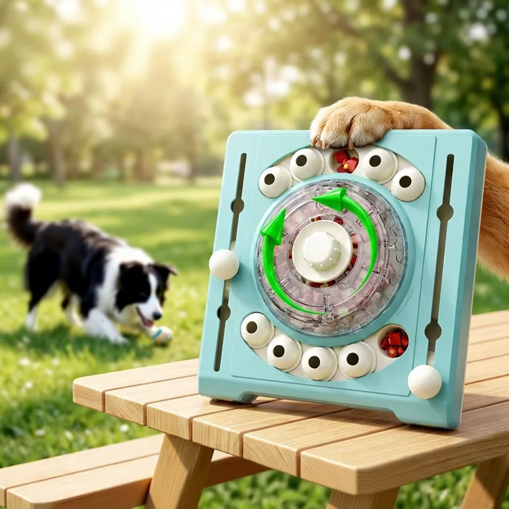 

Eco-Friendly Cats Pet Toys Educational Hidden Food Training Sniffing Leaking Consumption Dish-Playing Fashion Simple Luxury