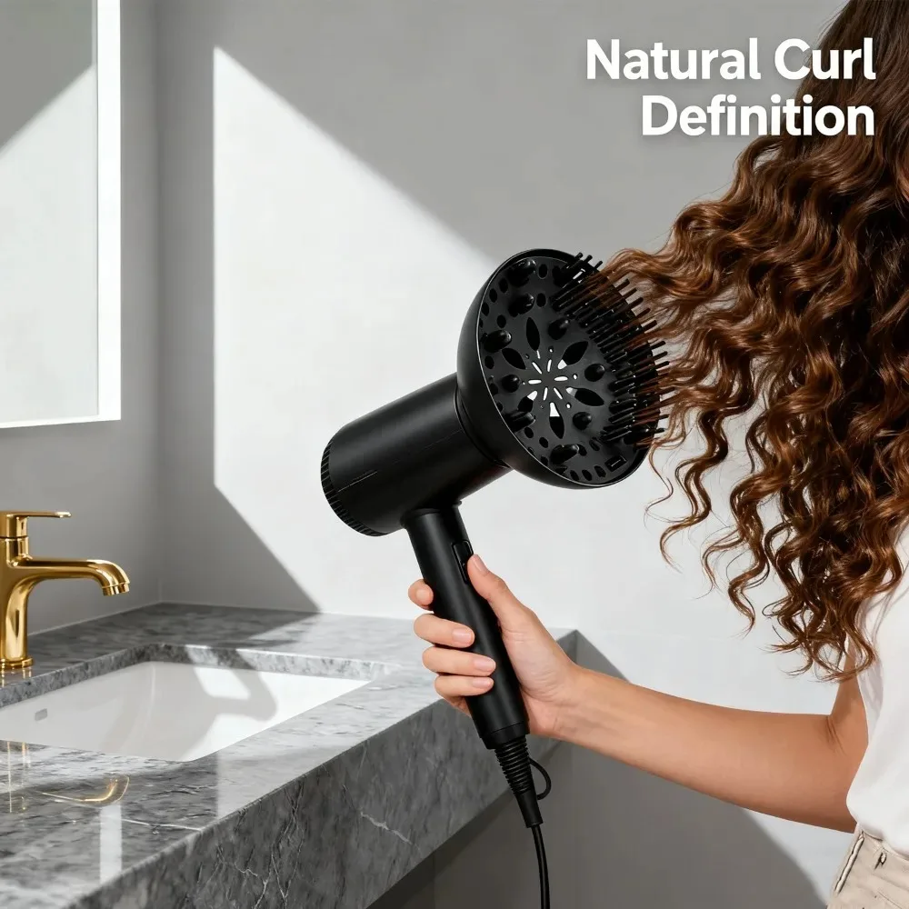 جديد مجفف الشعر الناشر هود استبدال العالمي الناشر غطاء أسود الشباك مجفف الشعر غطاء DIY بها بنفسك تصفيف الشعر أداة التبعي #4