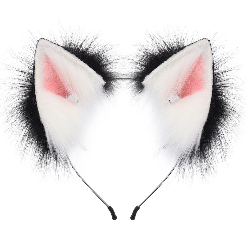 

2PCS Adjustable Headband Halloween Cat's ears Fox's Ears Headwear Plush Hair Accessory DIY Decoration Cosplay Party Supplies