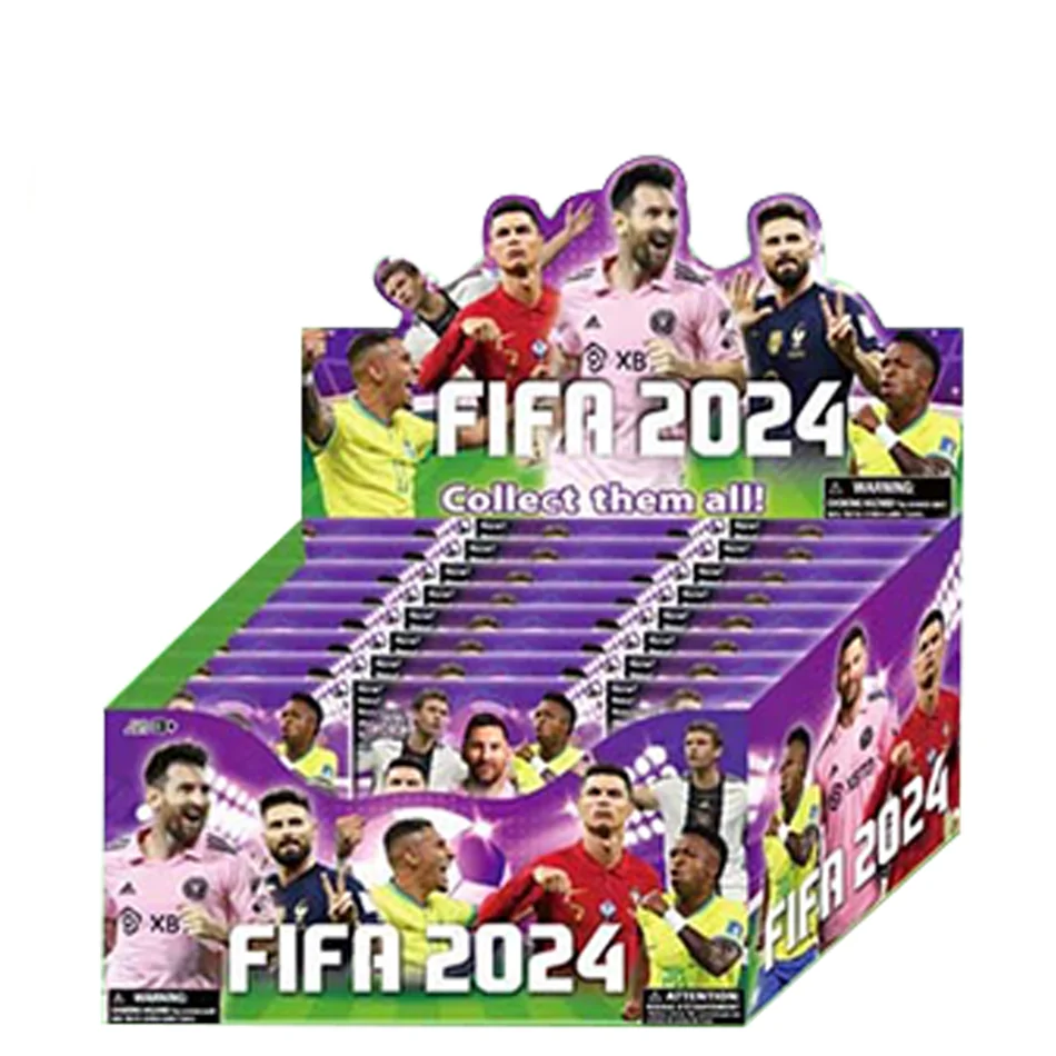 2-24pcs Football Star FIFA C.Ronaldo Messi Mbappe Blind Box Model Dolls  Toys Cartoon Cute Action Figure Football Fans Gifts