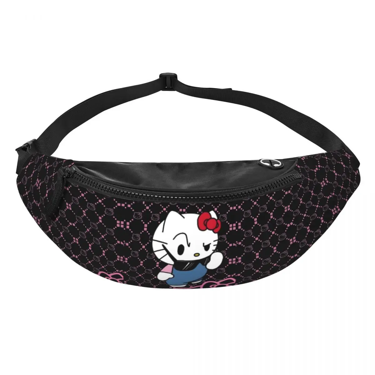 

Custom Cat-Cartoon Fanny Bag Anime Cartoon Crossbody Waist Pack Women Men Cycling Camping Phone Money Pouch
