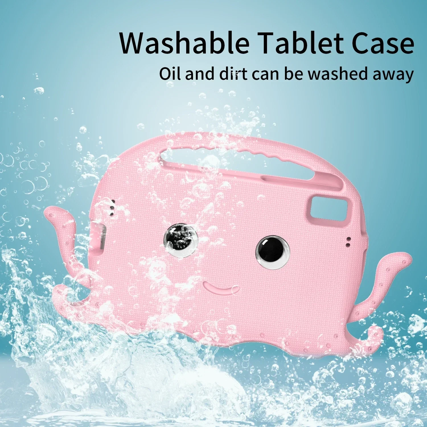 EVA Kids Case for Samsung Galaxy Tab A9 Plus S9 S9 FE S8 S7 11 inch Octopuses Cartoon Tablet CoverSM-X210 SM-X510 X710 X700 T870