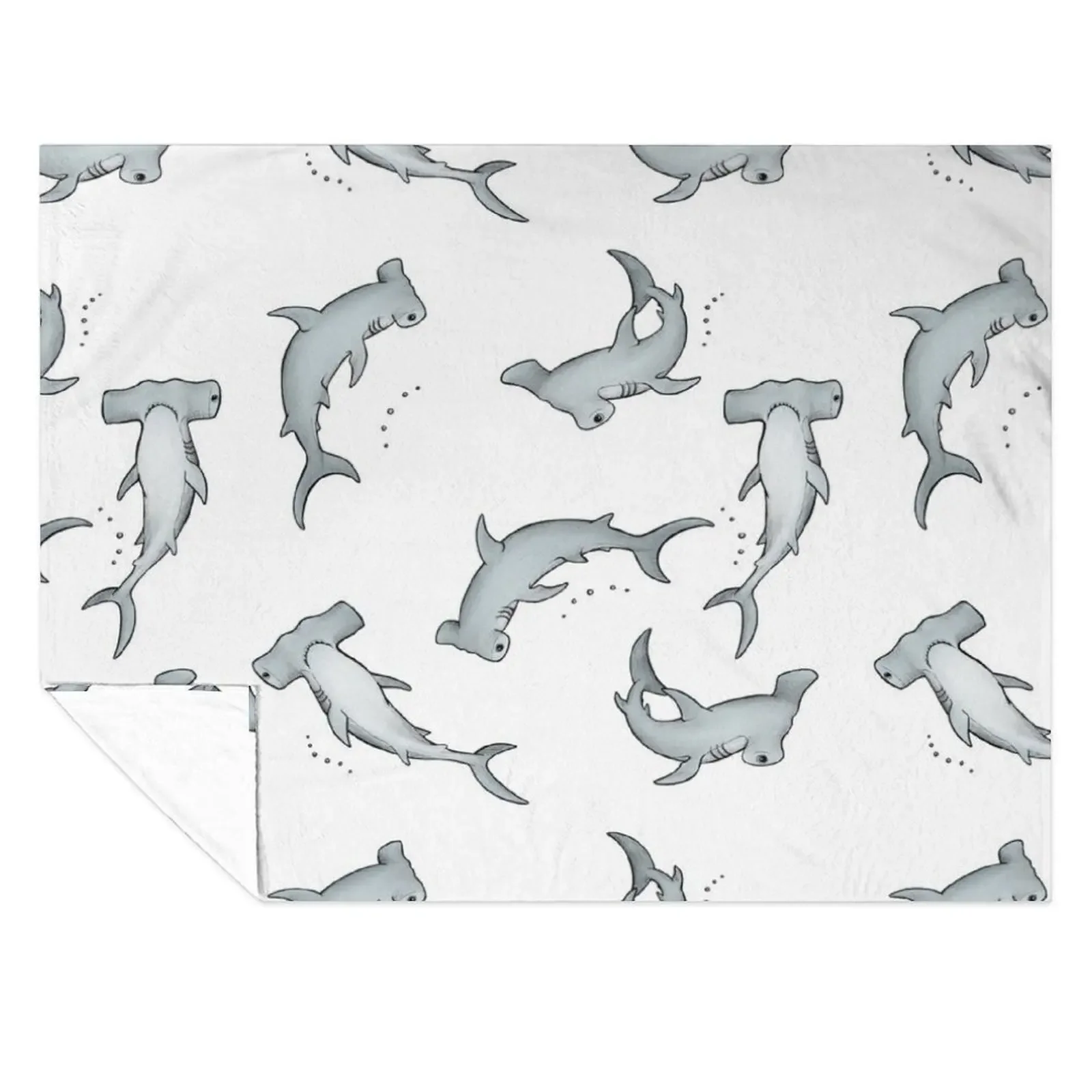 

Hammerhead Sharks Throw Blanket Travel Vintage funny gift Sleeping Bag Blankets