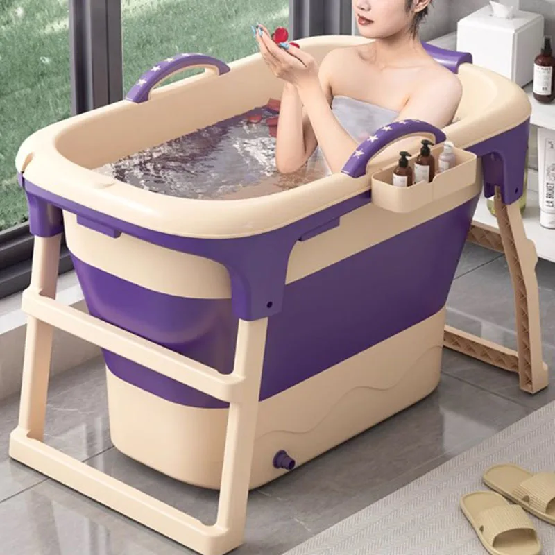 

Bathroom Portable Strong Bathtubs Miniature Adults Sit Bucket Cold Bathtub Bath Hot Baignoire Pliable Adulltes Home Furniture