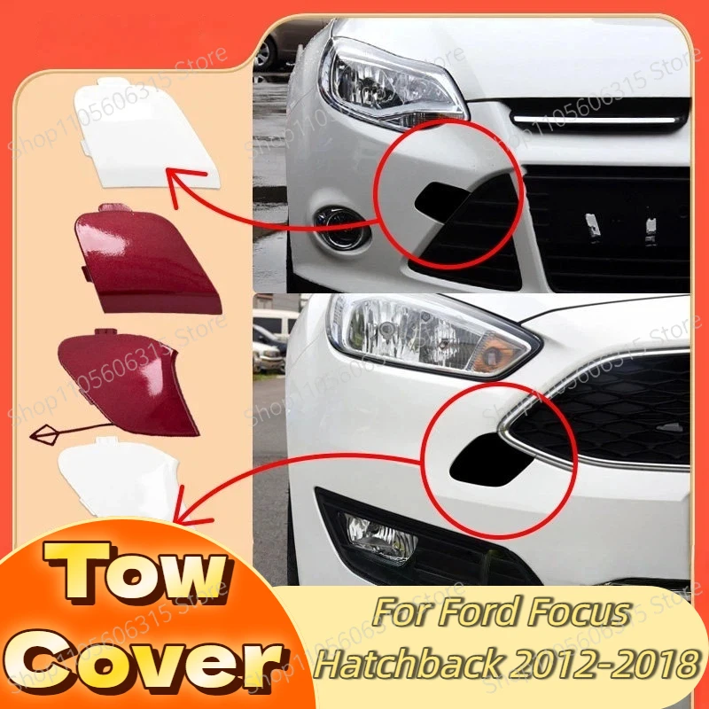 For 12 14 15 18 Fox Trailer Cover Front Bumper Trailer Hook Cover Tow Hook Cover Hatchback