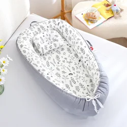 New Portable Baby Cribs Removable and Washable Portable Pressure Proof Crib Middle Bed Baby Furniture Baby Pillow Travel Crib