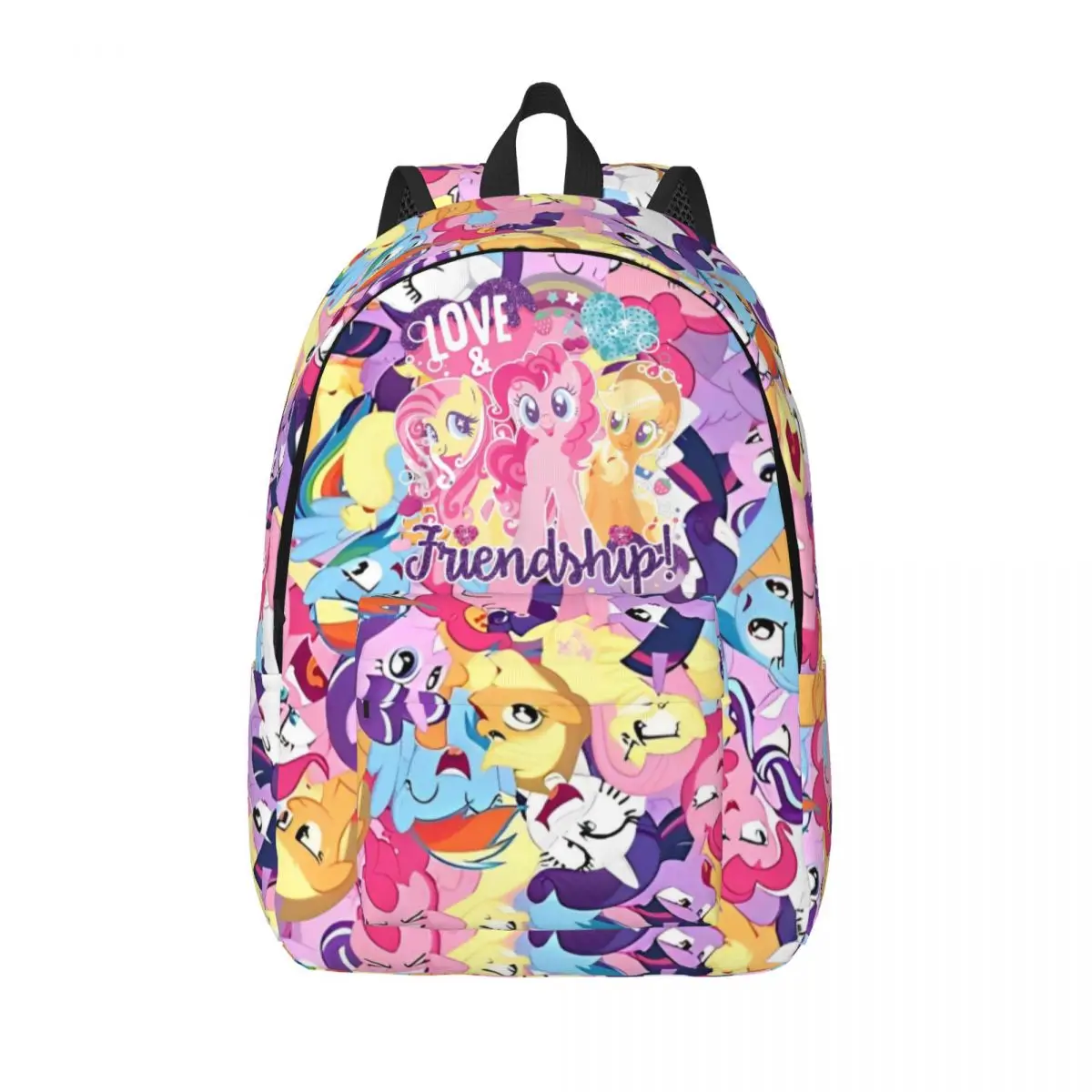 Ponies Friendship Is Magic Pinkie Backpack Elementary High College School Student Bookbag Teens Daypack Travel