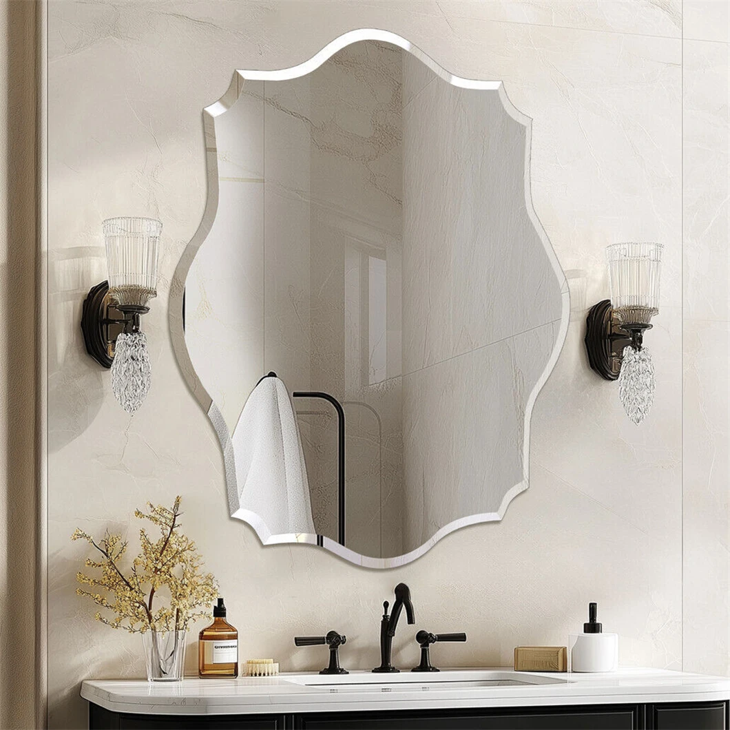 Scalloped Frameless Wall Mirror 5