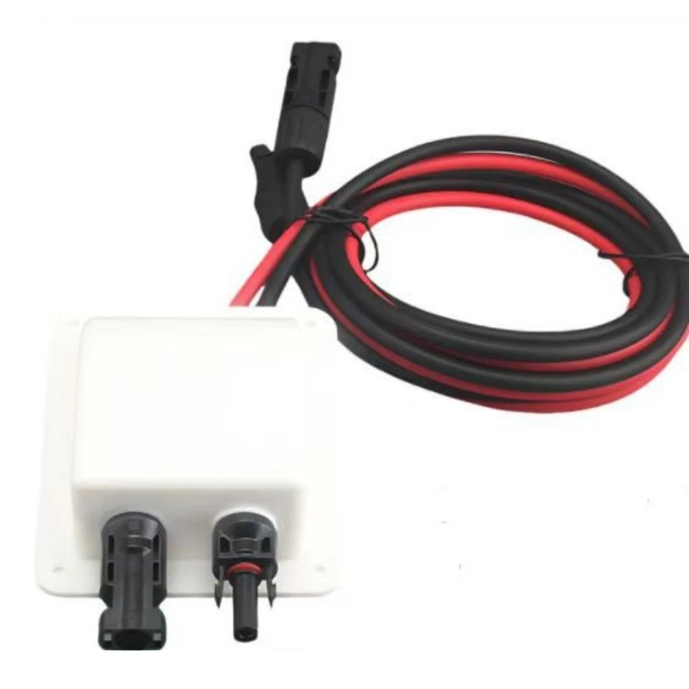 Sealed Dual Cable Entry For Solar Panel Circuits On RV Roofs Yacht Decks And Photovoltaic Mounting Structures With ABS Shell