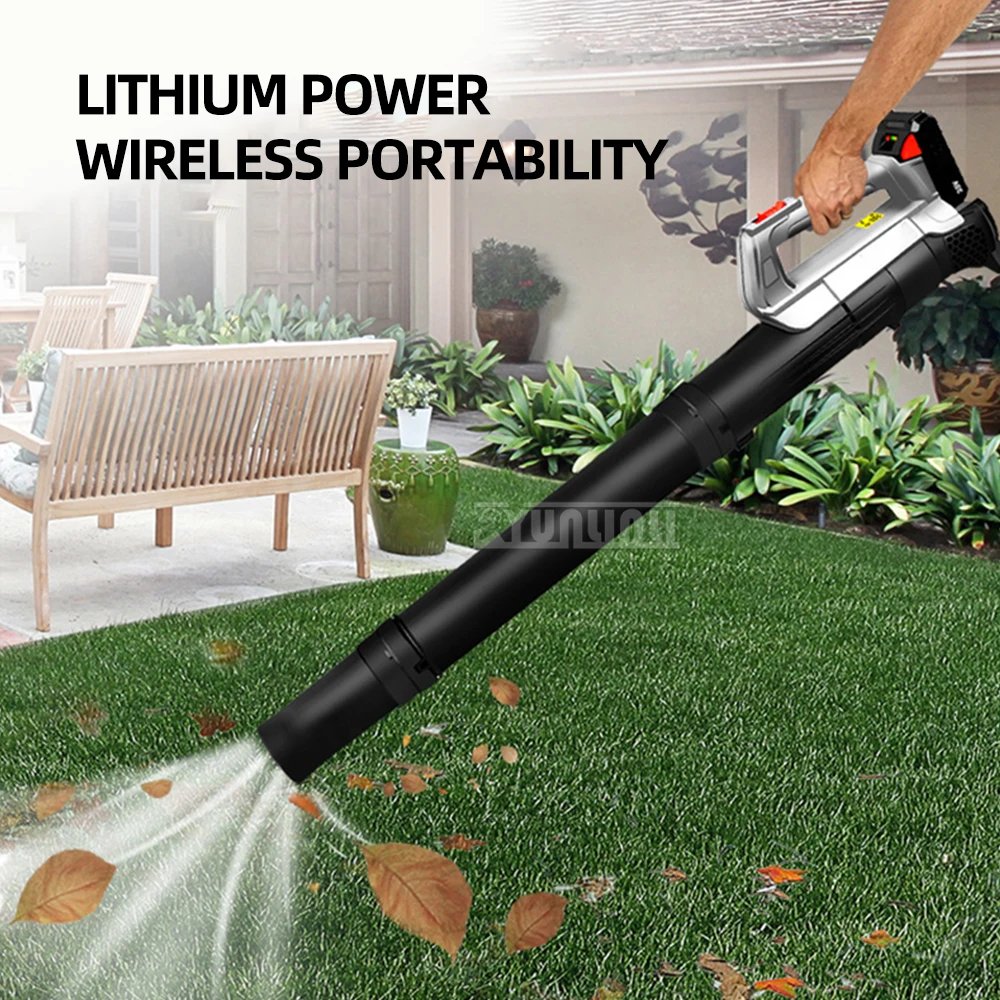Cordless Leaf Blower Clean Fallen Leaves Dust Snow Tool 20v Battery Electric Blower