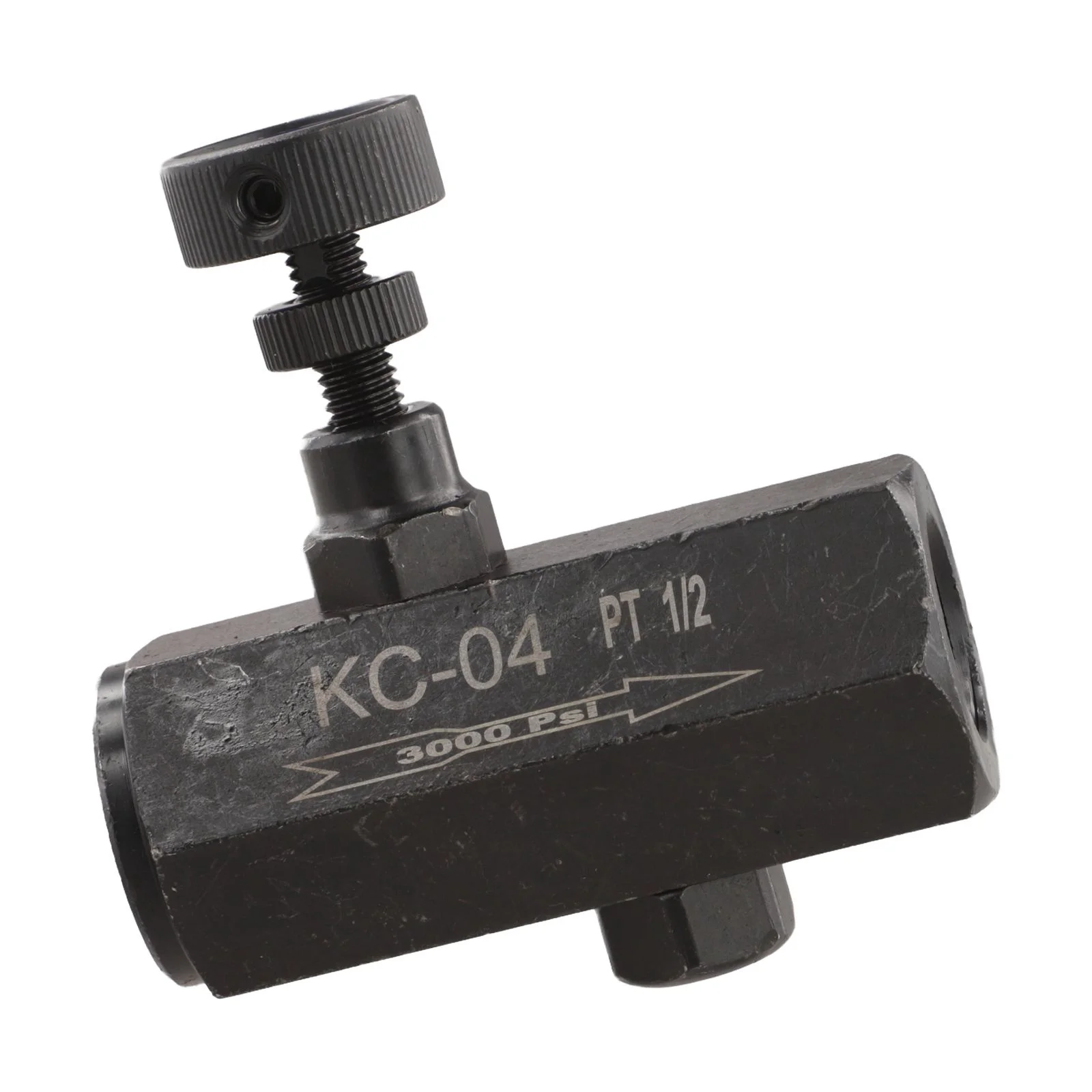 Industrial One Way Throttle Valve Made of Carbon Steel Rated to 3000 PSI for Water Oil and Gas Flow Management Tasks