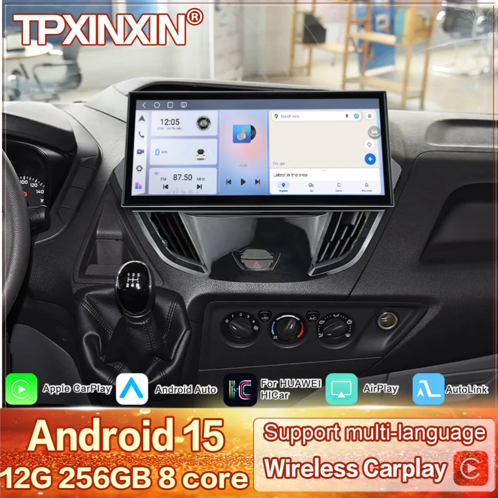 

15.8 Inch Qualcomm For Ford Tourneo Custom Transit 2016~2022 Multimedia Android GPS Navigation Audio Car Radio Stereo Head Unit