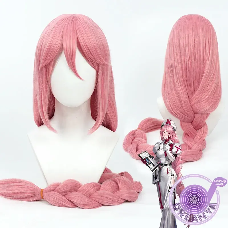 Anne Cosplay Wig Path To Nowhere Game Pink Braided Long 120cm Synthetic Hair Heat Resistant Halloween Role Play Party Carnival